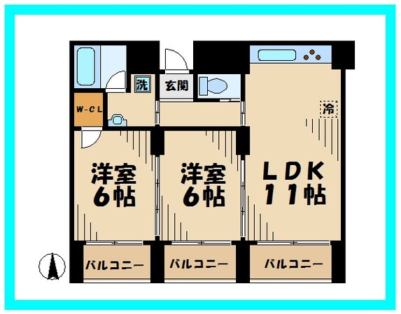 コート向ヶ丘 の物件間取画像